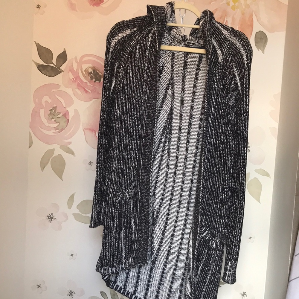 Hooded cardigan